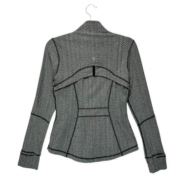 Lululemon Define Jacket Women's Sz 6 Heathered Herringbone Black Luon Outdoors - Picture 3 of 9